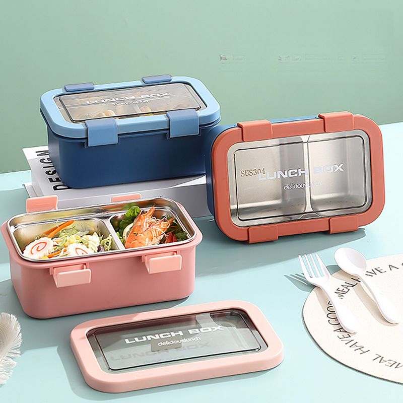 Wholesale 304 Stainless Steel Bento Lunch Box, for School and Office