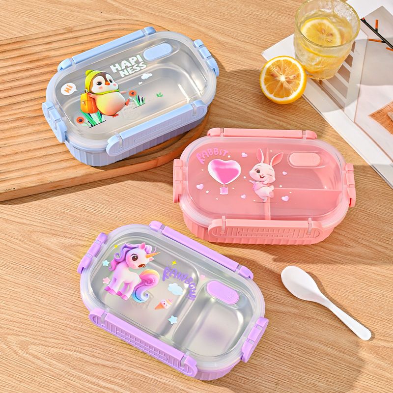 Wholesale 304 Stainless Steel Bento Lunch Box, Microwave Safe Bento Box, Student