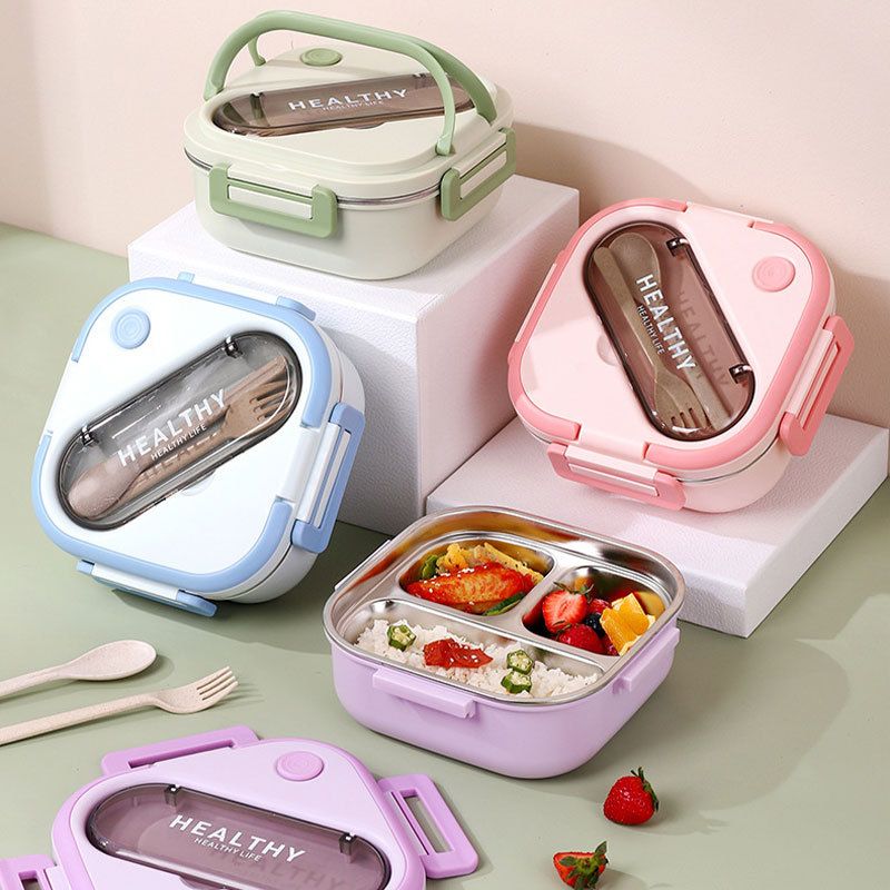 Wholesale 304 Stainless Steel Bento Lunch Box, for Kids and Students
