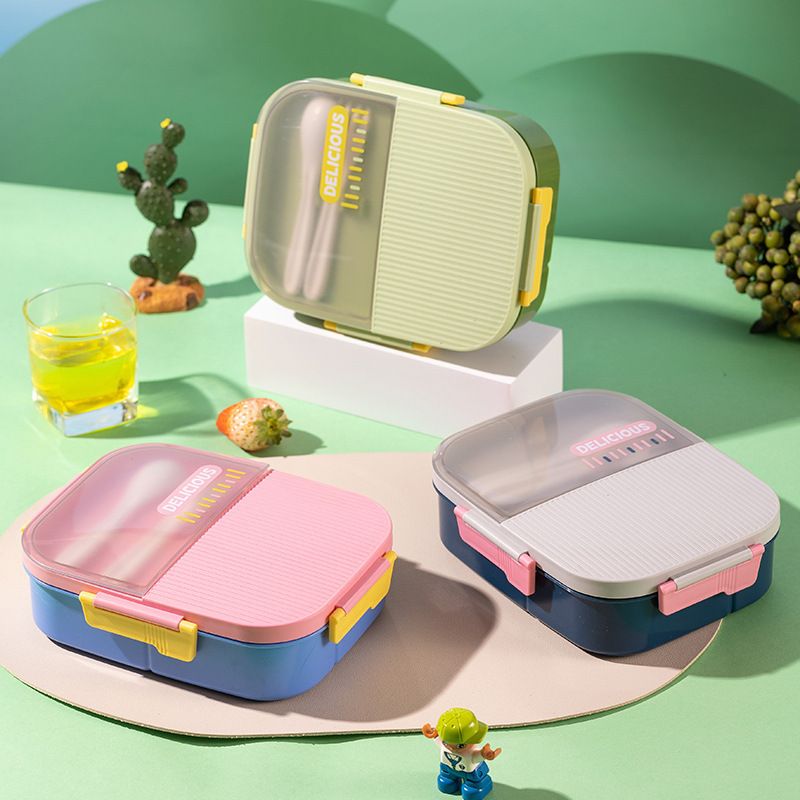 Wholesale Plastic Bento Lunch Box, Rectangular Portable Meal Prep Container