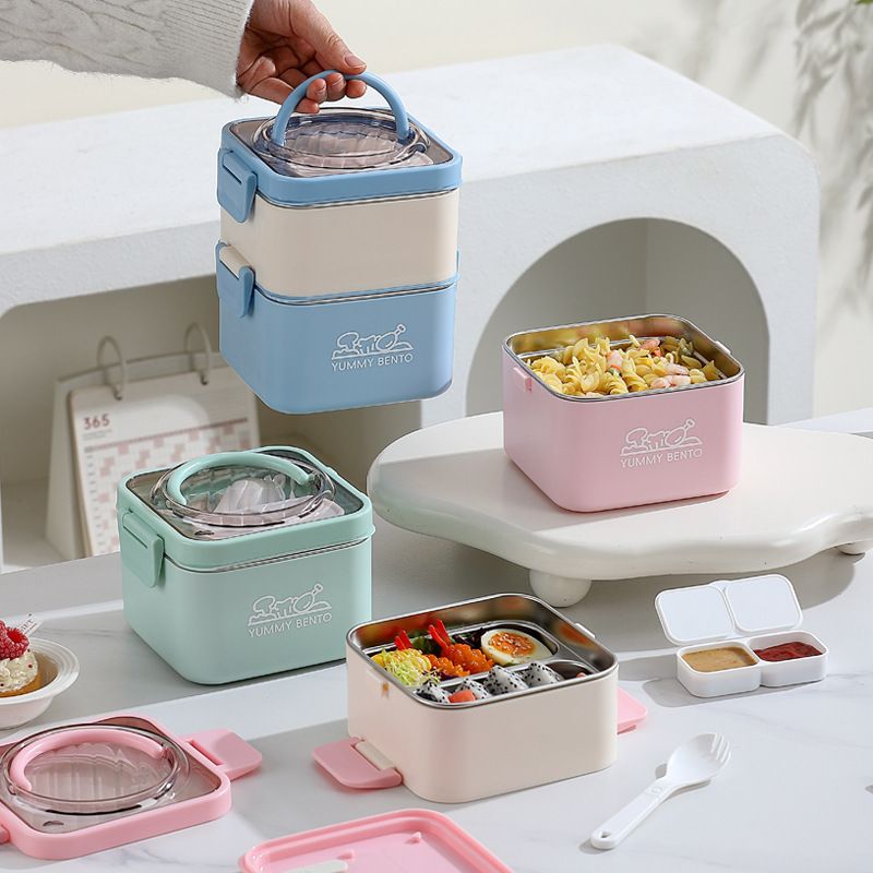 Wholesale 304 Stainless Steel Bento Lunch Box, Microwave Safe Bento Box, Student