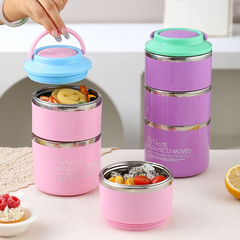 Wholesale 304 Stainless Steel Bento Lunch Box, for School and Office