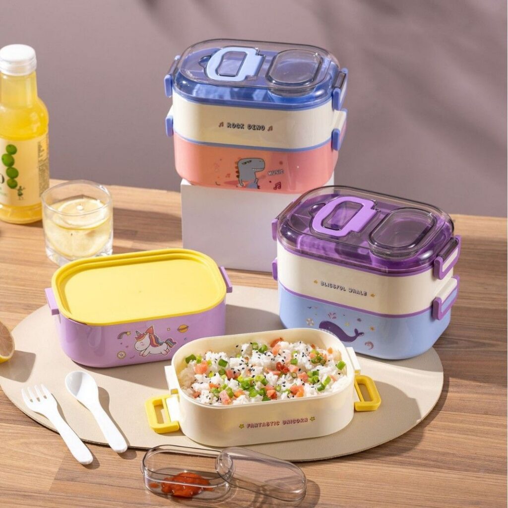 Wholesale Food-Grade PP Bento Lunch Box, Leak-Proof Lunch Container
