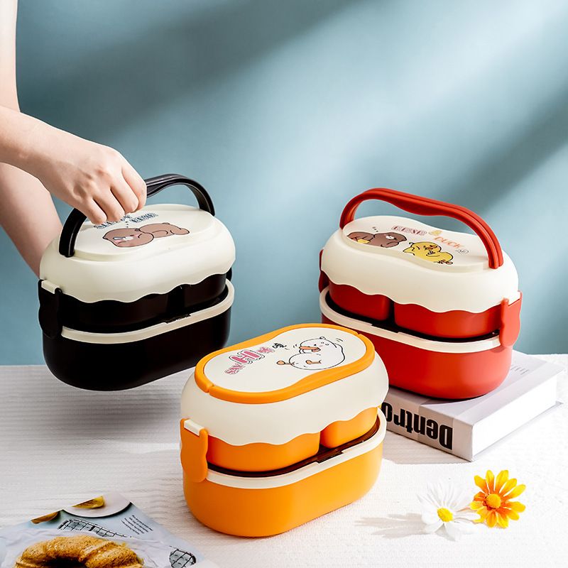 Wholesale PP+PS Bento Lunch Box, Stackable Food Container