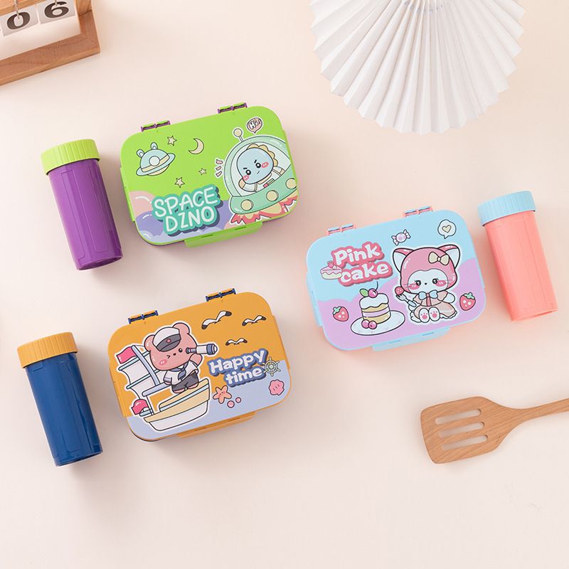 Wholesale Plastic Bento Lunch Box, Cartoon for Meal Prep Brands