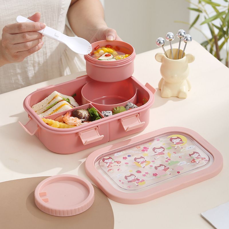 Wholesale Silicone Bento Lunch Box, Portable Meal Prep Container - 图片 4