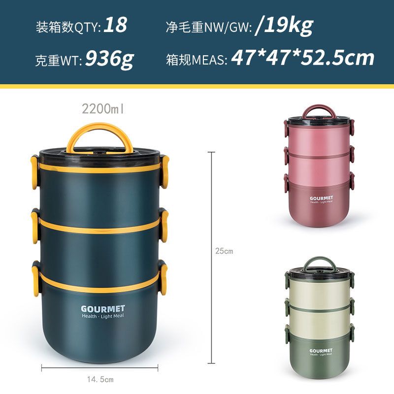 Wholesale Stainless Steel Bento Lunch Box, Microwave Safe Bento Box - 图片 4