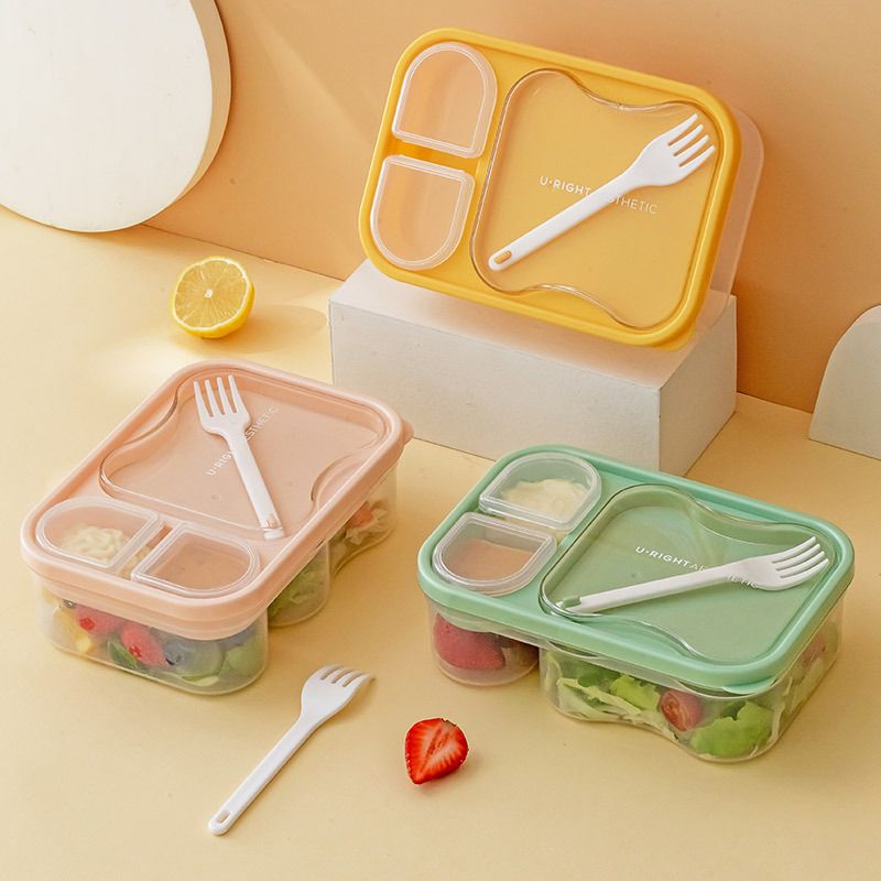 Wholesale Food-Grade PP Bento Lunch Box, Transparent for Travel and Picnics