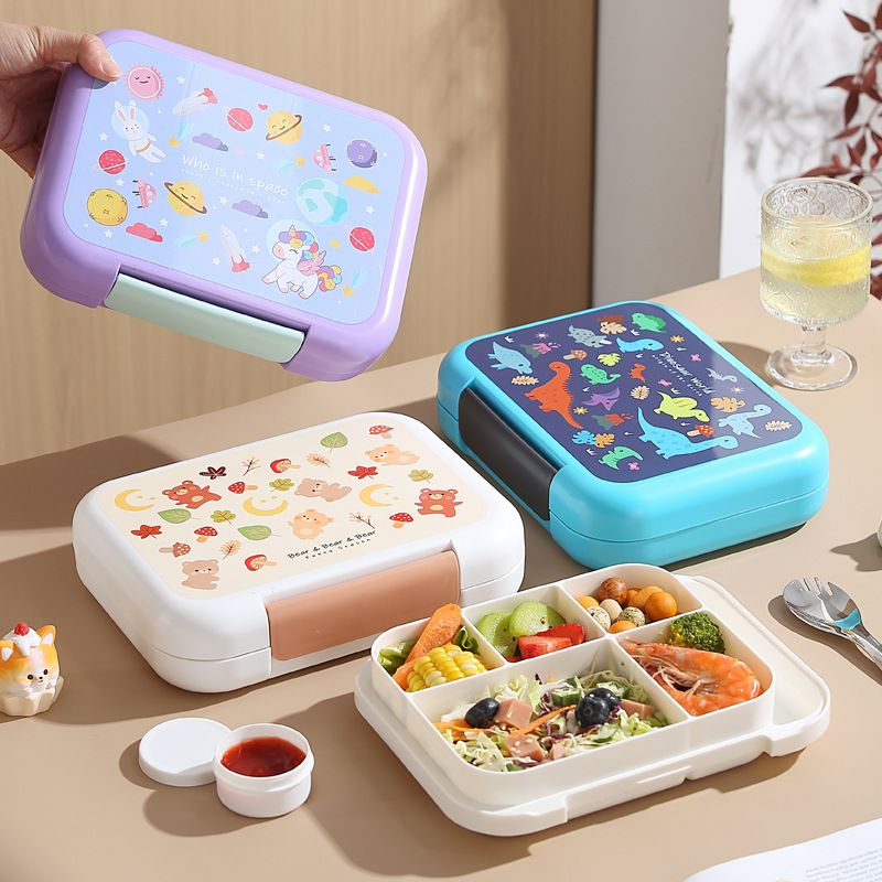 Wholesale 304 Stainless Steel +PP+AS+ Silicone Bento Lunch Box, Compartment