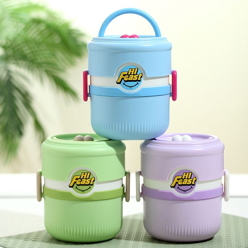 Wholesale Stainless Steel Bento Lunch Box, Round for Travel and Picnics
