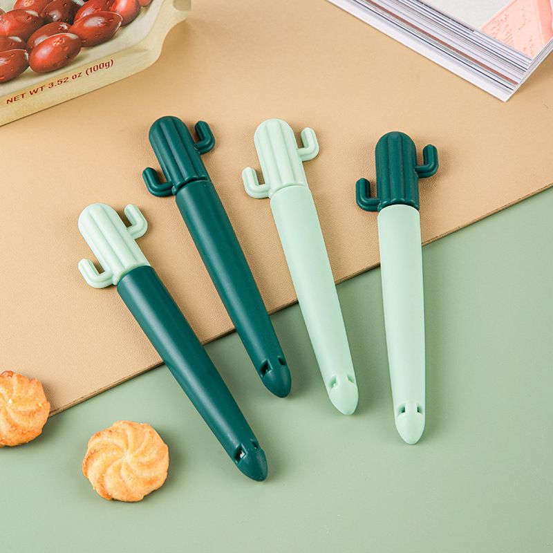 Wholesale Plastic Bag Sealing Clip, Cactus Design Colorful Kitchen Clip
