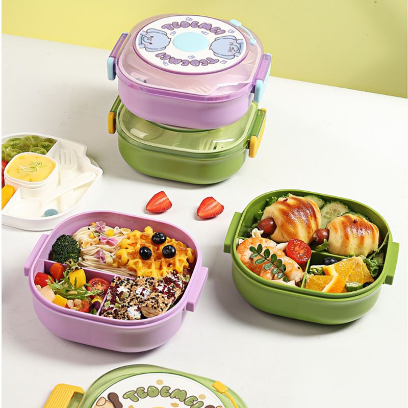 Wholesale Plastic Bento Lunch Box, for Meal Prep Brands, Cartoon