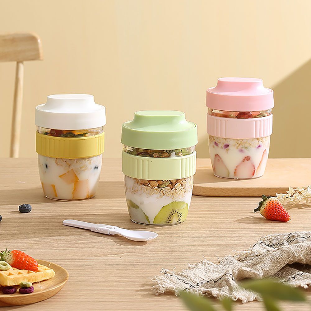 Wholesale PC+PP+ Silicone Soup Cup, Heat-Resistant Breakfast Cup