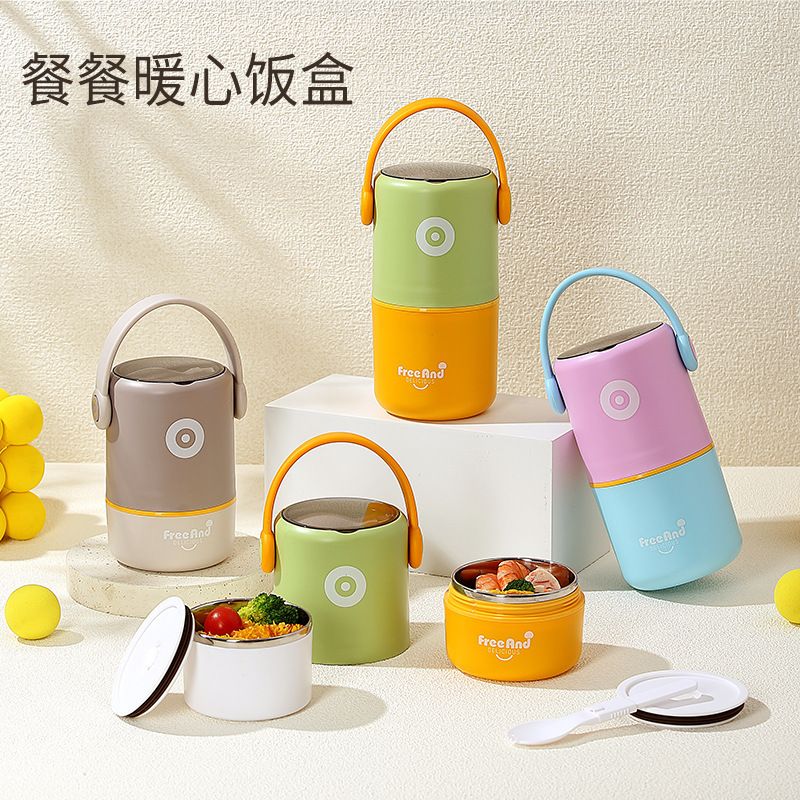 Wholesale 304 Stainless Steel Bento Lunch Box, with Handle Microwave Safe Bento Box