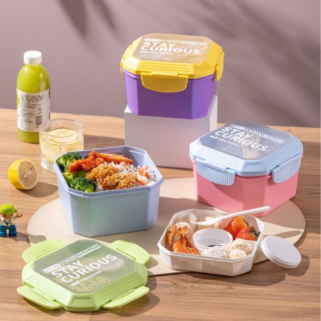 Wholesale Food-Grade PP Bento Lunch Box, Bento Style Food Box