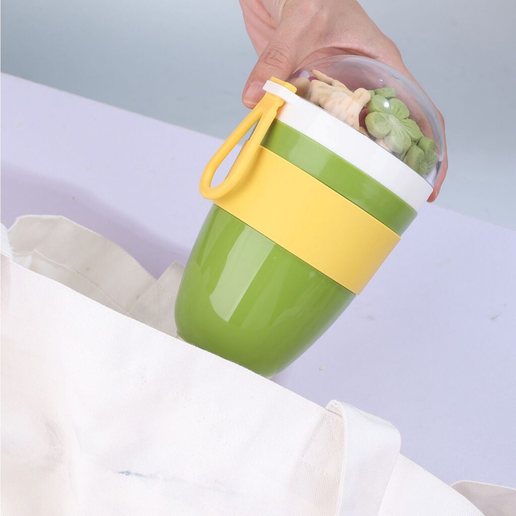 Wholesale Plastic Soup Cup, with Lid for Office and Travel