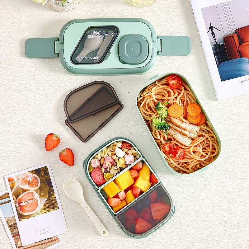 Wholesale Plastic Bento Lunch Box, for Travel and Picnics, Office - 图片 3