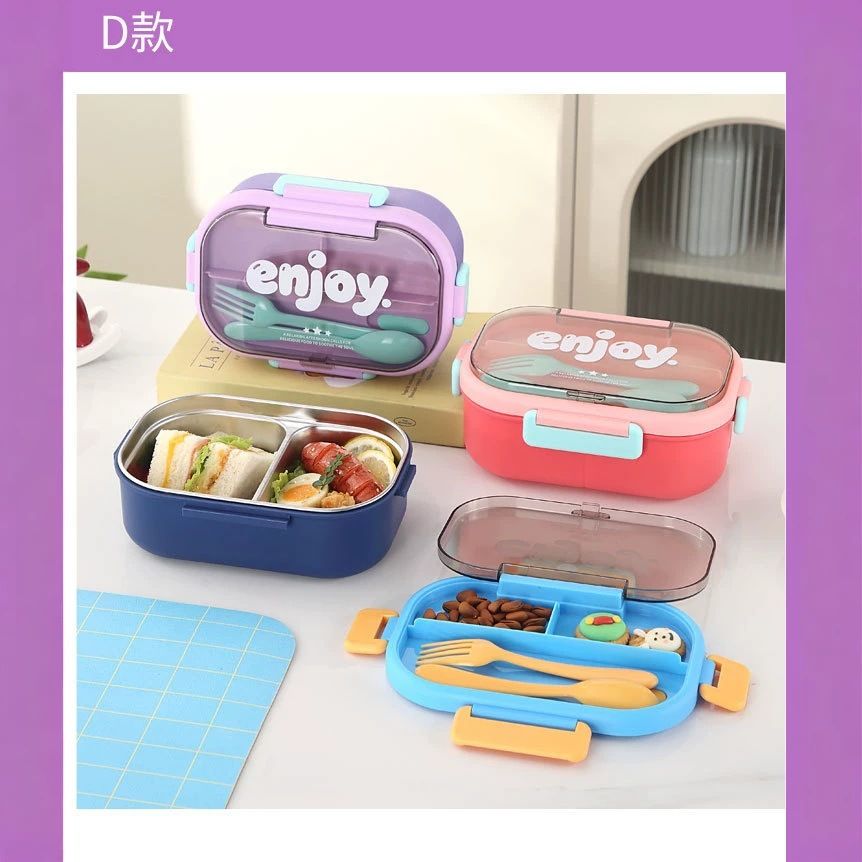 Wholesale 304 Stainless Steel Bento Lunch Box, for Travel and Picnics