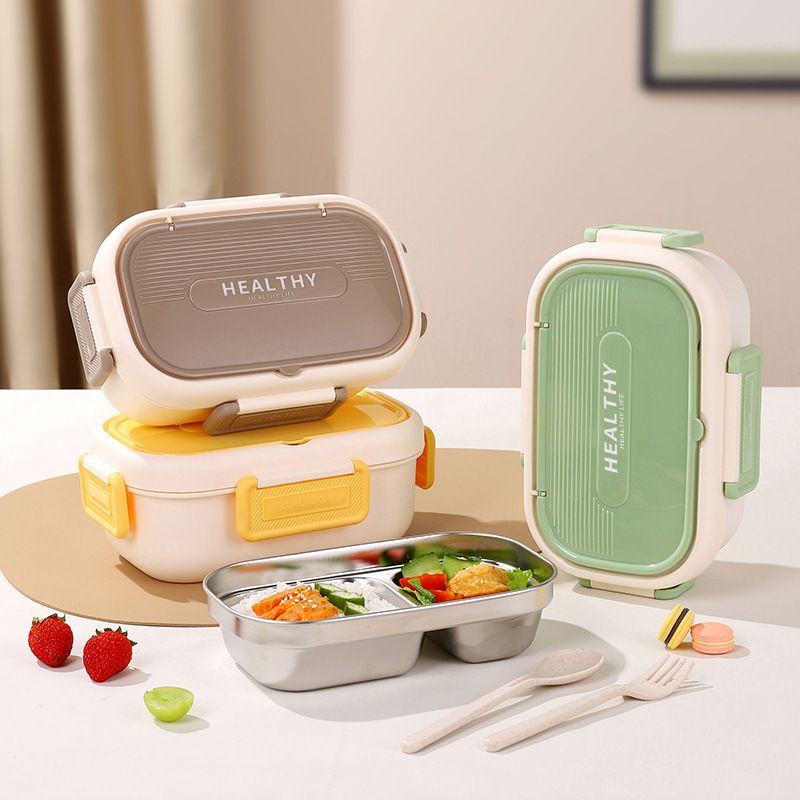 Wholesale 304 Stainless Steel Bento Lunch Box, for Kids and Students, Office