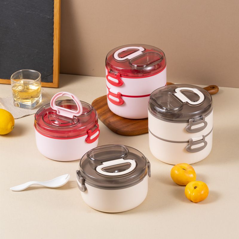 Wholesale Stainless Steel Bento Lunch Box, Round for Travel and Picnics
