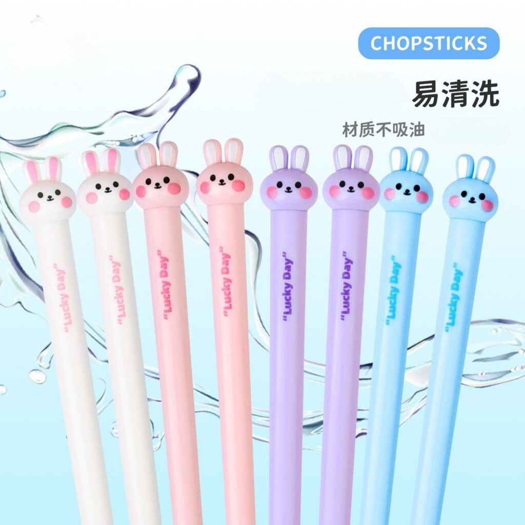 Wholesale Plastic Kids Chopsticks, Cartoon Animal Dining Chopsticks