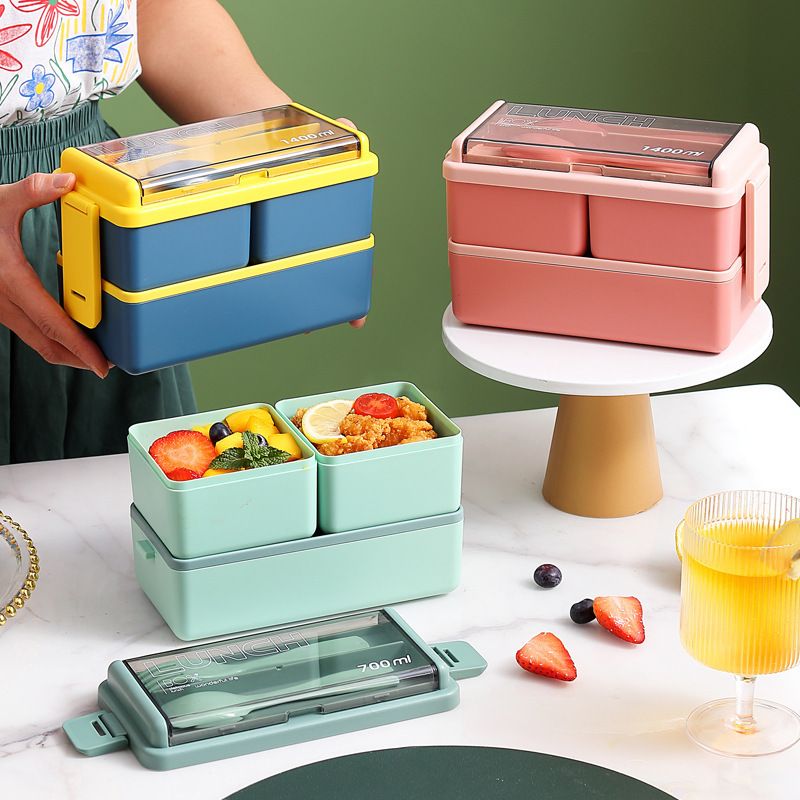 Wholesale PP+PS+ Silicone Bento Lunch Box, Japanese Style for School and Office