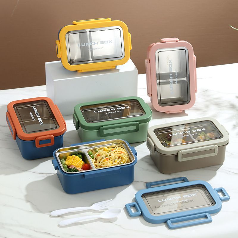 Wholesale 304 Stainless Steel Bento Lunch Box, for Meal Prep Brands, Minimalist