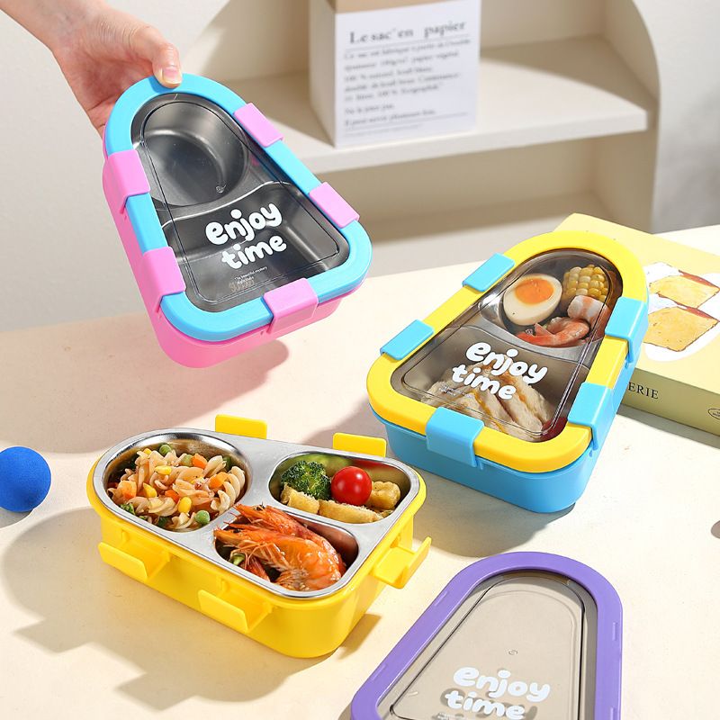 Wholesale 304 Stainless Steel Bento Lunch Box, Stackable Food Container