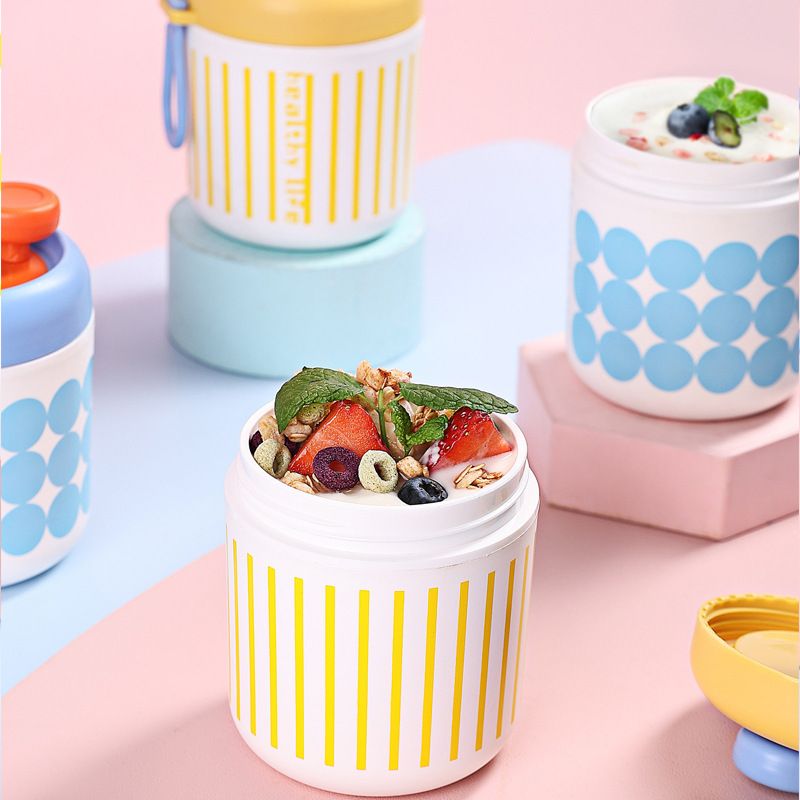 Wholesale Plastic Soup Cup, Lid Portable Breakfast