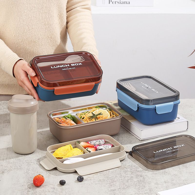 Wholesale 304 Stainless Steel Bento Lunch Box, Stackable Food Container, Student
