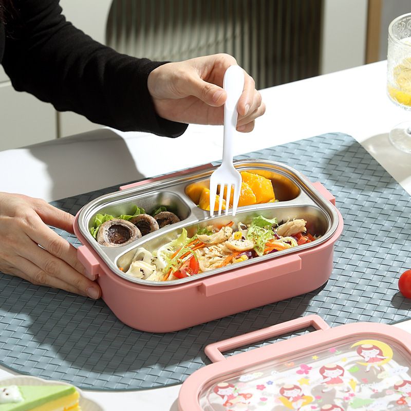 Wholesale 304 Stainless Steel Bento Lunch Box, Leak-Proof Lunch Container, Student - 图片 2