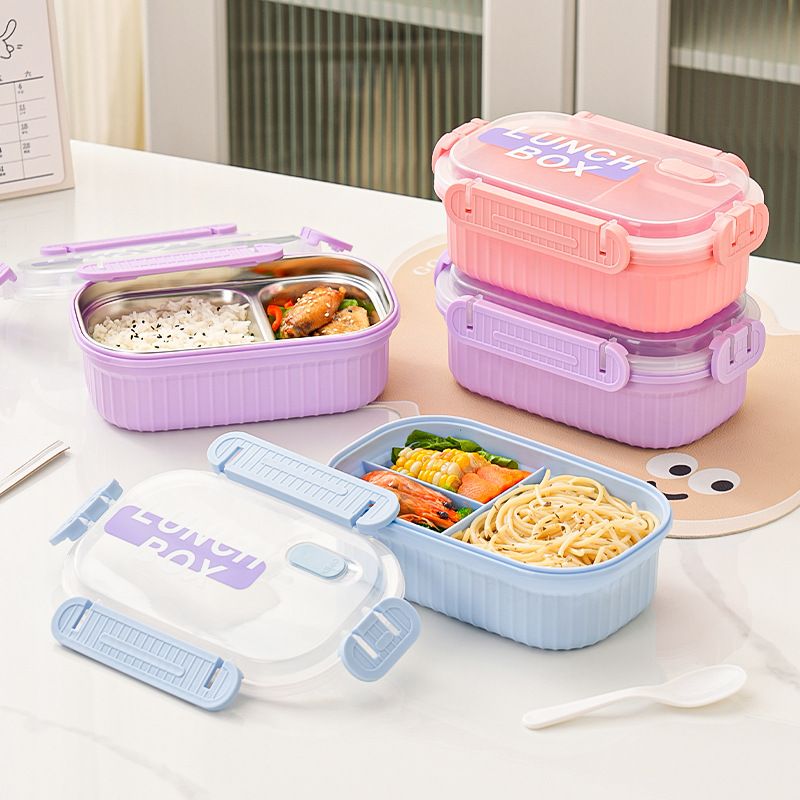 Wholesale 304 Stainless Steel Bento Lunch Box, for School and Office