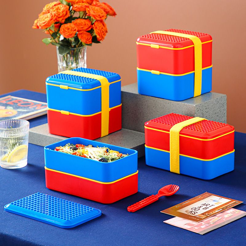 Wholesale Bento Lunch Box, 2-Layer Compartment