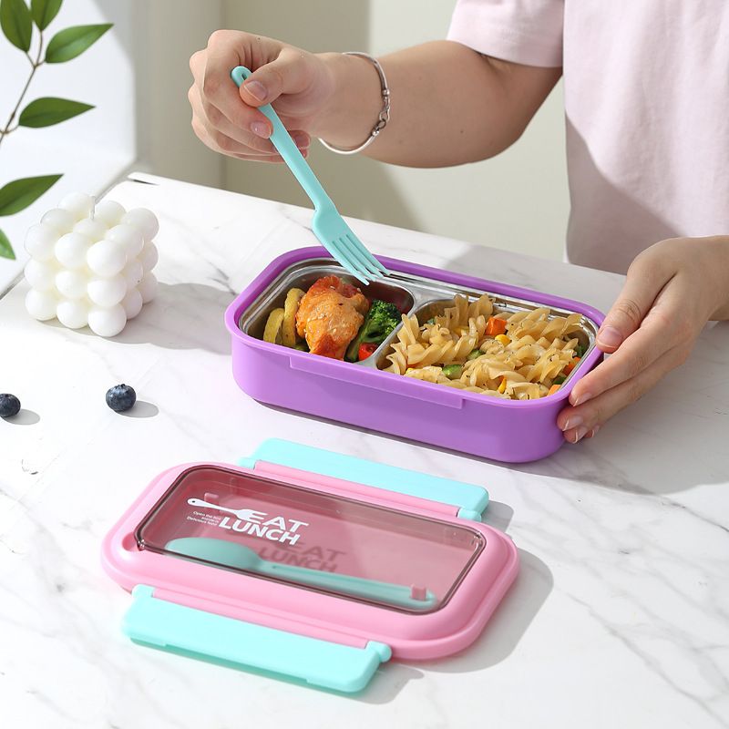 Wholesale 304 Stainless Steel Bento Lunch Box, Stackable Food Container
