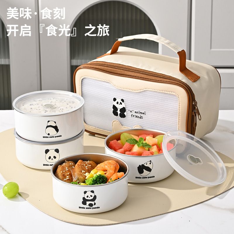 Wholesale 304 Stainless Steel Bento Lunch Box, Stackable Food Container, Cartoon