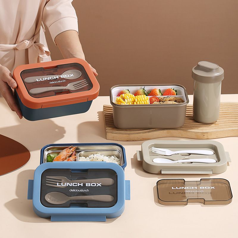 Wholesale 304 Stainless Steel Bento Lunch Box, Stackable Food Container