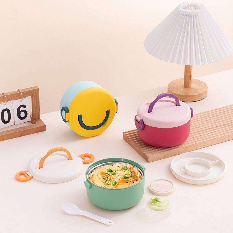 Wholesale 304 Stainless Steel Bento Lunch Box, Round for Travel and Picnics