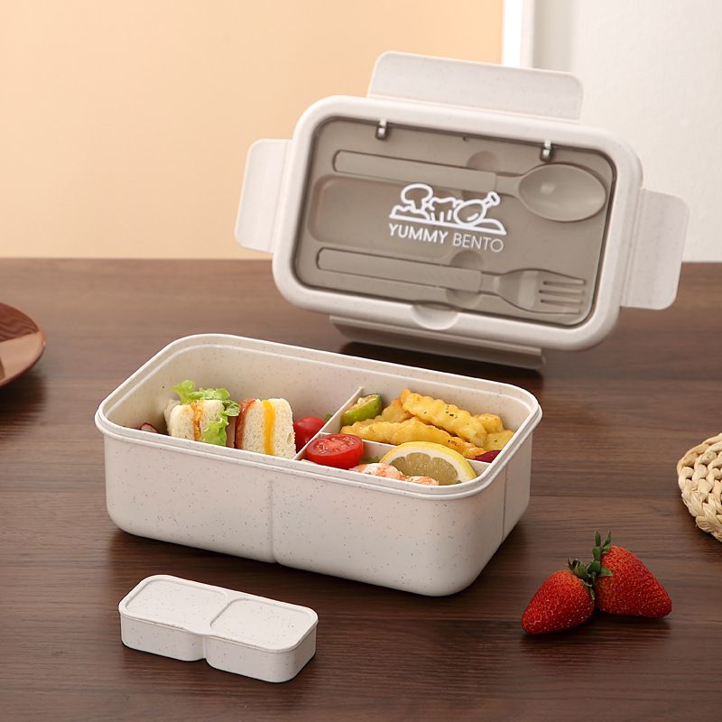 Wholesale Food-Grade PP Bento Lunch Box, with Lid Leak-Proof Lunch Container