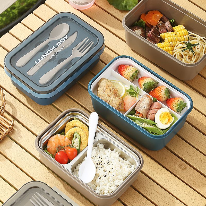 Wholesale 304 Stainless Steel Bento Lunch Box, for Travel and Picnics