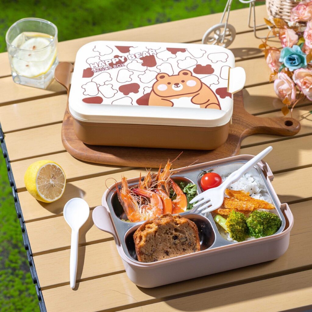 Wholesale 304 Stainless Steel Bento Lunch Box, for School and Office, Little