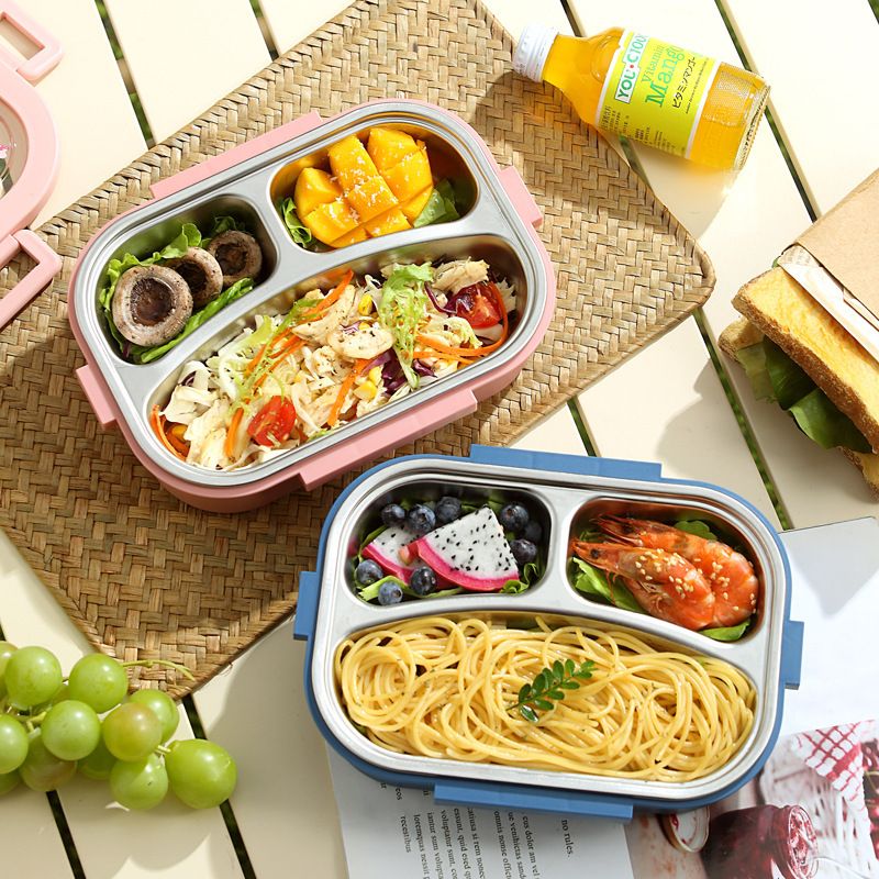 Wholesale 304 Stainless Steel Bento Lunch Box, Leak-Proof Lunch Container, Student - 图片 3