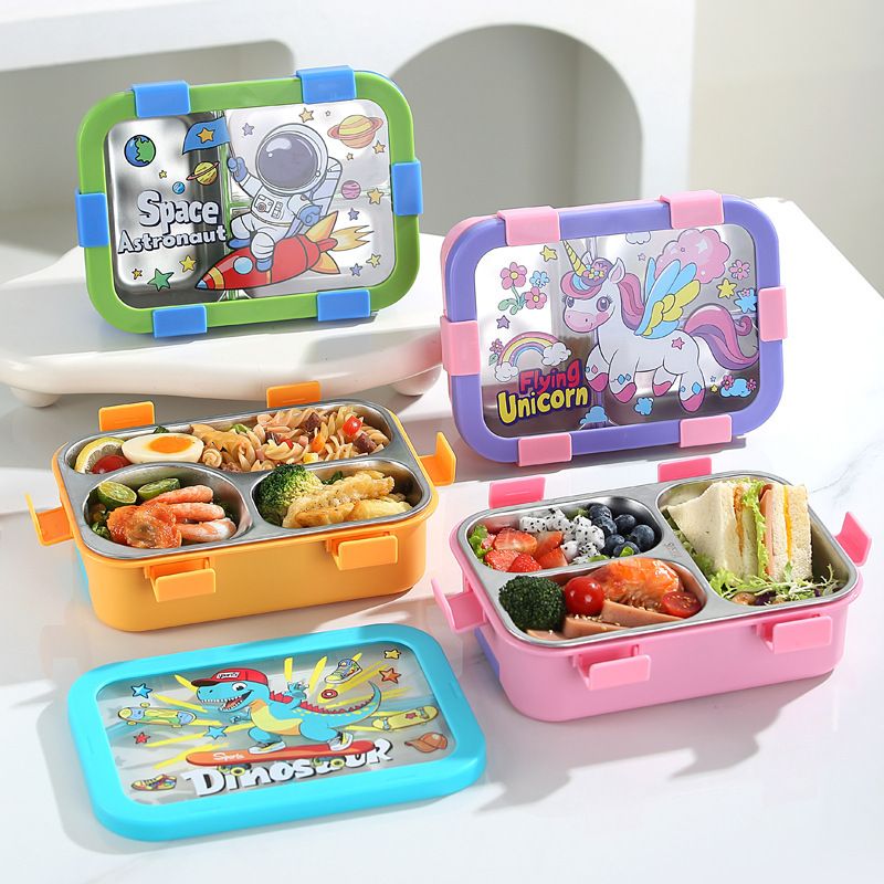 Wholesale 304 Stainless Steel Bento Lunch Box, Stackable Food Container