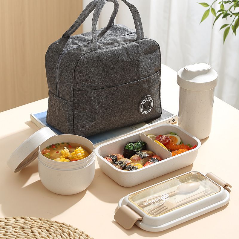 Wholesale Wheat Fiber /PP/AS/ Silicone Bento Lunch Box, for Kids and Students