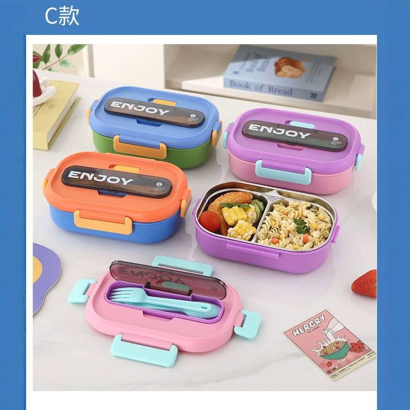 Wholesale 304 Stainless Steel Bento Lunch Box, for Kids and Students
