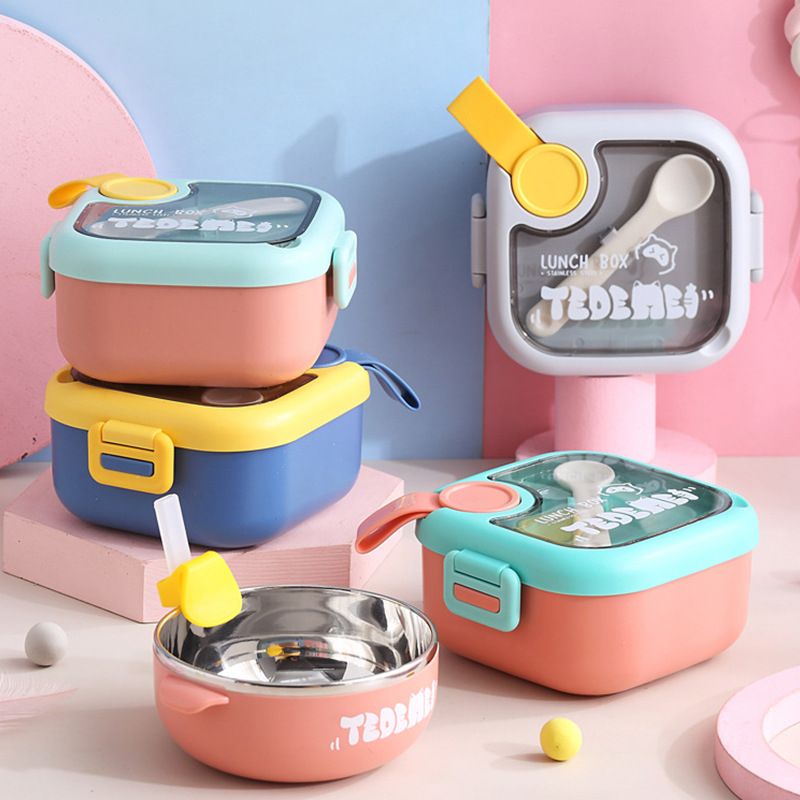 Wholesale 304 Stainless Steel Baby Bowl, Portable Cartoon Baby Food Bowl