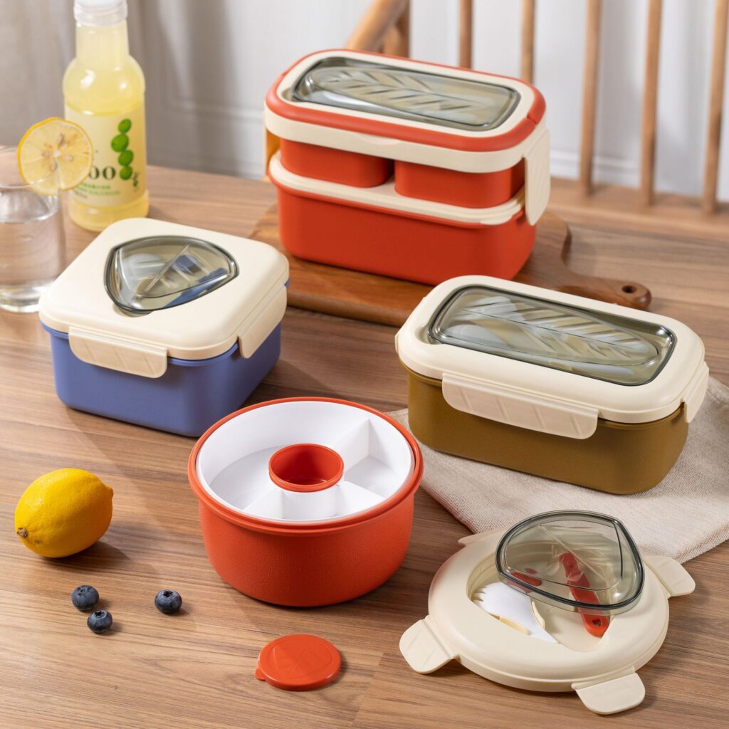 Wholesale PS Bento Lunch Box, Rectangular Compartment