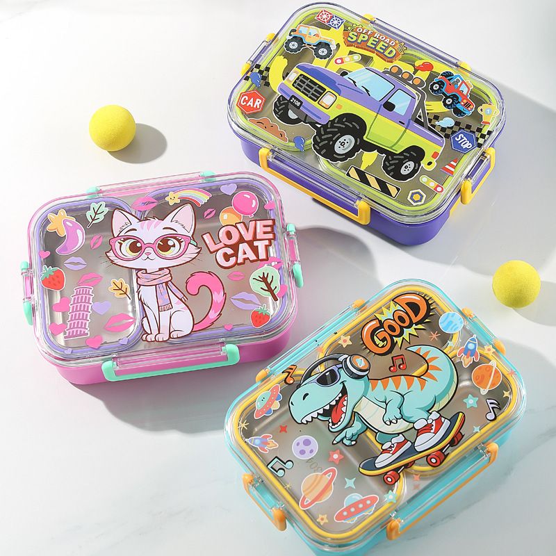 Wholesale 304 Stainless Steel Bento Lunch Box, for School and Office, Student