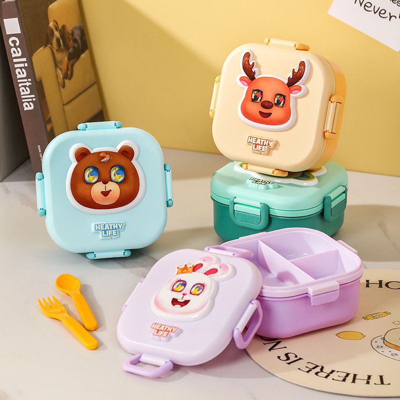 Wholesale Food-Grade PP Bento Lunch Box, with Lid for School and Office