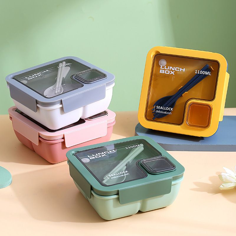 Wholesale AS+PP+ Silicone Bento Lunch Box, Bento Style Food Box