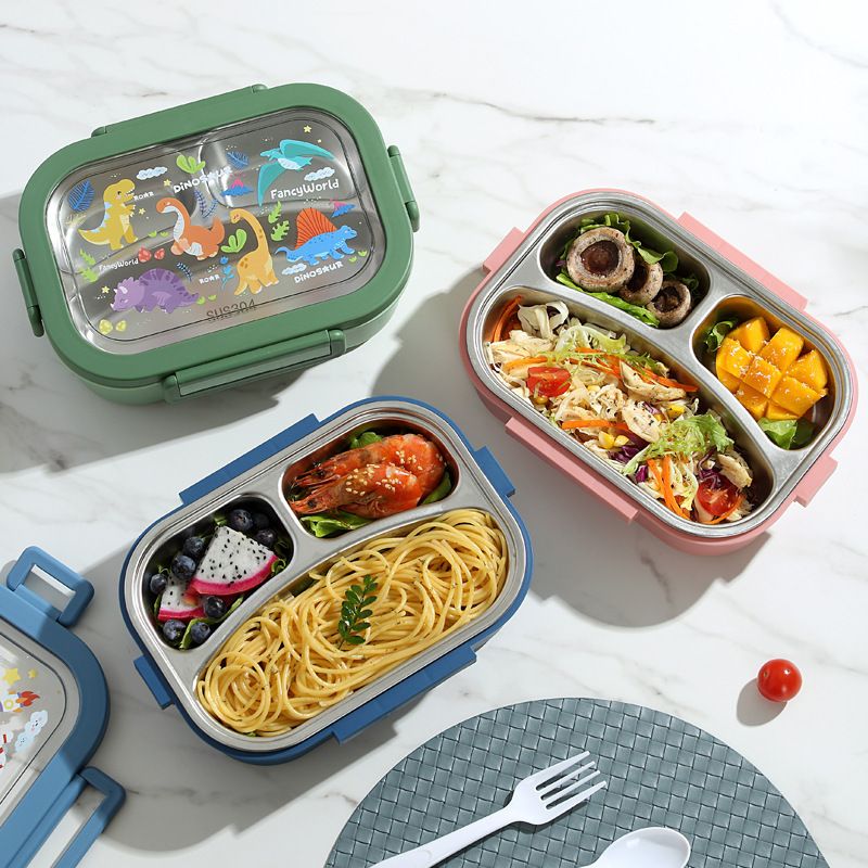 Wholesale 304 Stainless Steel Bento Lunch Box, Leak-Proof Lunch Container, Student - 图片 4